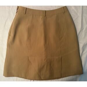 ASTRA Classic Skort Khaki Golf Tennis Tan Skirt Zip Pocket Womens Ladies 4